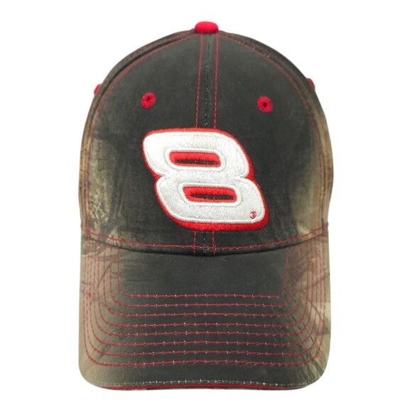 Chase Authentics Team Realtree Dale Jr 8 NASCAR Camo Strapback Cap Hat Trucker - Picture 1 of 13
